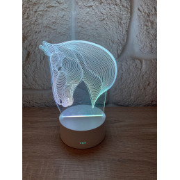 LED Lampa Ilúzia 3D Kôň 2