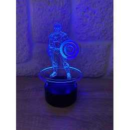 LED Lampa Ilúzia 3D Kapitán...