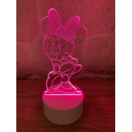 LED Lampa Ilúzia 3D Minnie 2