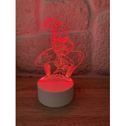LED Lampa Ilúzia 3D Spiderman