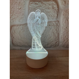 Lampe LED Illusion 3D Ange