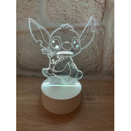 LED Lampa Ilúzia 3D Stitch