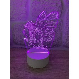 LED Lampa Ilúzia 3D Motýľ a...