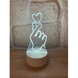 LED-Lampe Illusion 3D Hand...
