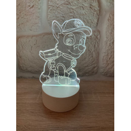 LED Lampa Ilúzia 3D Paw Patrol