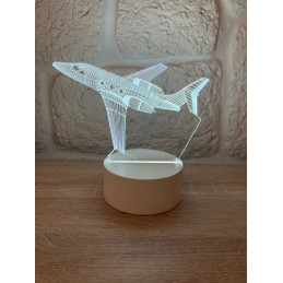LED Lamp Illusion 3D Airplane