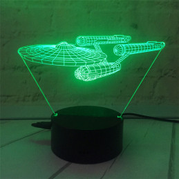 LED Lampa Ilúzia 3D Startrek 2