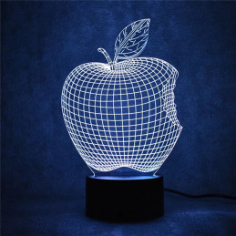 Lampada LED Illusion 3D Apple