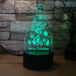 LED Lampa Ilúzia 3D Merry...