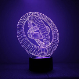 LED Lampa Ilúzia 3D Kruhy 1