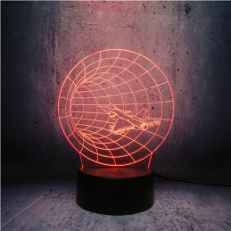 Lampada LED Illusion 3D Razzo