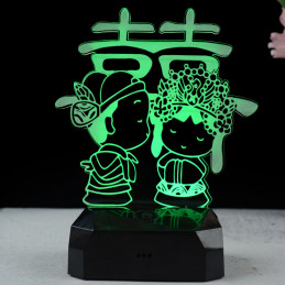 LED Lampa Ilúzia 3D Chlapec...