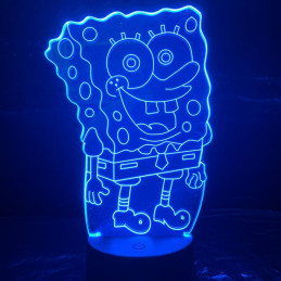 LED Lampa Ilúzia 3D Sponge Bob