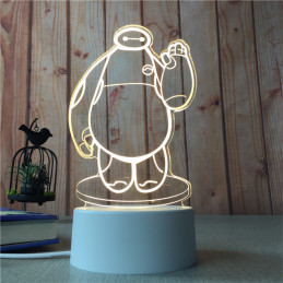 Lampada LED Illusion 3D Yeti