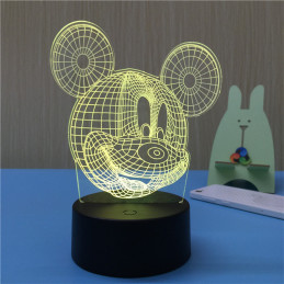 LED Lamp Illusion 3D Mickey 2