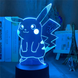 LED Lampa Ilúzia 3D Pikachu