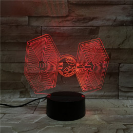 LED Lampa Ilúzia 3D Starwars 4