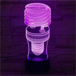 Lampe LED Illusion 3D Ampoule