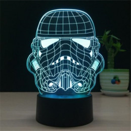 LED Lampa Ilúzia 3D Starwars 5