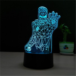 LED Lampa Ilúzia 3D Iron Man 4