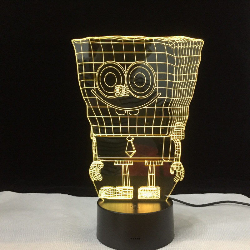Spongeobge Led Light led, led lamp, led lamp illusion Sponge Bob 2, Sponge Bob 2