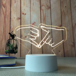 LED Lampa Ilúzia 3D Ruky