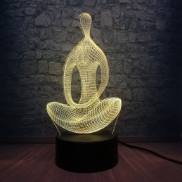 Lampe LED Illusion 3D Statue 1