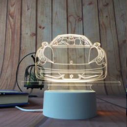 LED-Lampe Illusion 3D Auto 3