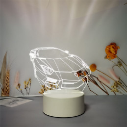 LED Lampa Ilúzia 3D Auto 4