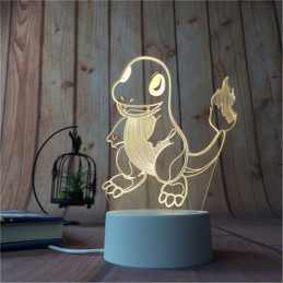 LED Lampa Ilúzia 3D Pikachu 5