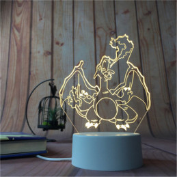 LED Lamp Illusion 3D Dragon 1