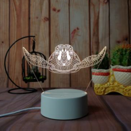 Lampe LED Illusion 3D Tortue