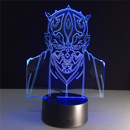 Lampada LED Illusion 3D Devil