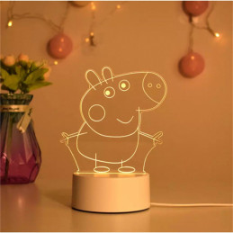 LED Lampa Ilúzia 3D Piggy 2