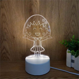 LED-Lampe Illusion 3D Mädchen