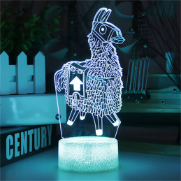 Lampe LED Illusion 3D Lama