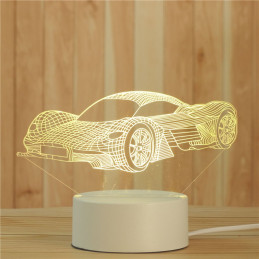 Lampe LED Illusion 3D Auto 6