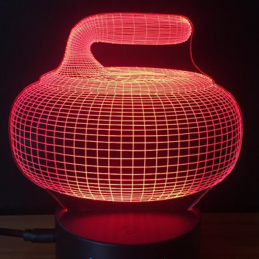 LED-Lampe Illusion 3D Curling