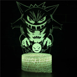 LED Lampa Ilúzia 3D Monster 2