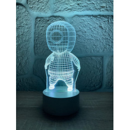 Lampe LED Illusion 3D Squid...