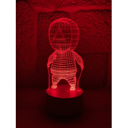 LED Lampa Ilúzia 3D Squid...