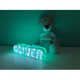 Lamp with Name and LED