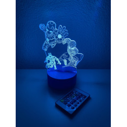 Lampada LED Illusion 3D