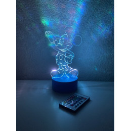 LED Lampa Ilúzia 3D MICKEY