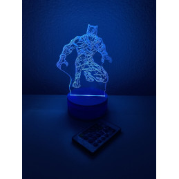 LED Lampa Ilúzia 3D Panther