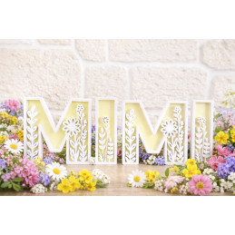 Floral letter 1pc, height...