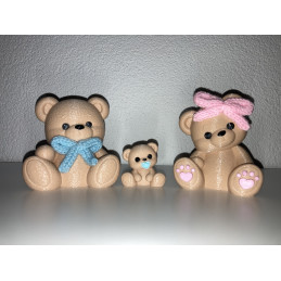 Famiglia mamma, papà e figlio